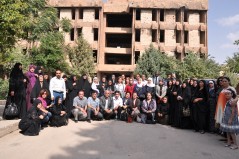 In front of the so-called "Red Prison" in Sulimaniyah