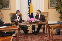ICMP's Chairman Thomas Miller and the Chariman of the BiH Presidency Bakir Izetbegovic