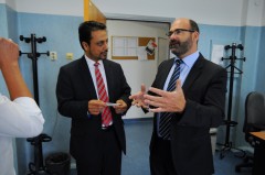 Dr. Azmi during the visit