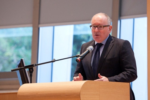 The Dutch Minister of Foreign Affairs Mr. Frans Timmermans at the conference